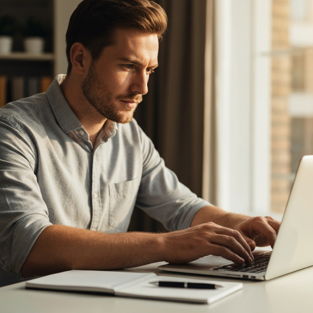 Personalizing a follow-up thank-you note after a successful interview.