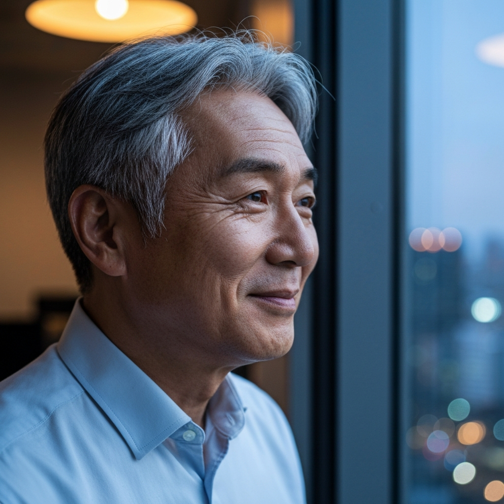 A senior professional reflecting on a successful career milestone and the power of advocacy.